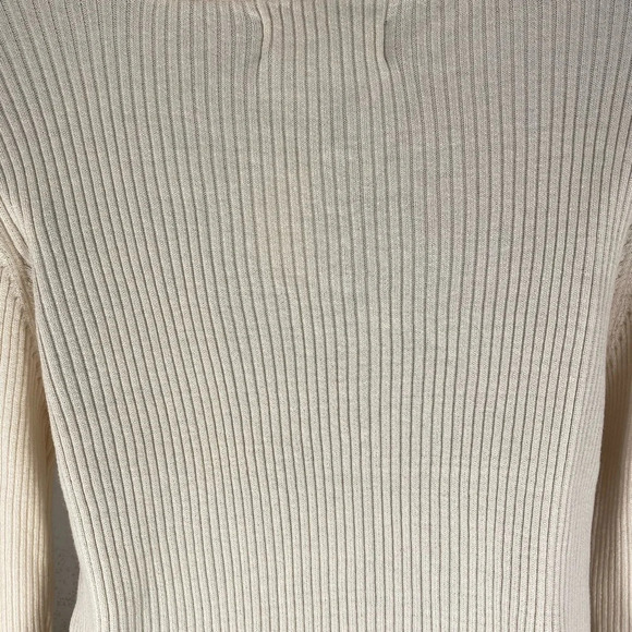 🆕 Aeropostale Cream Long Sleeve Sweater Shirt - Picture 9 of 9